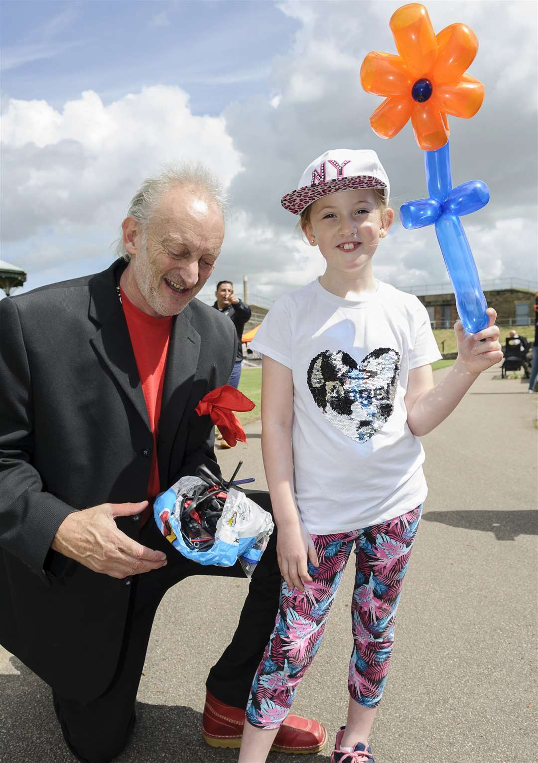 Mickey the Magician, with Dakotah Chapman at last year's Gravesend Riverside Festival Picture: Andy Payton