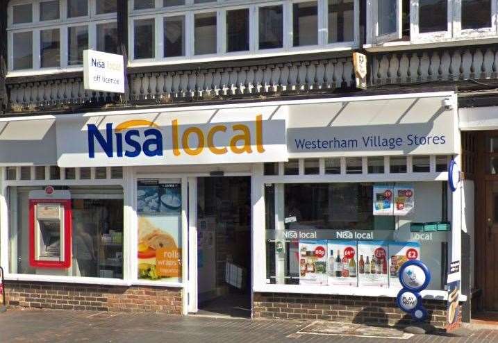 The Nisa Local in Market Square, Westerham, was targeted by thieves