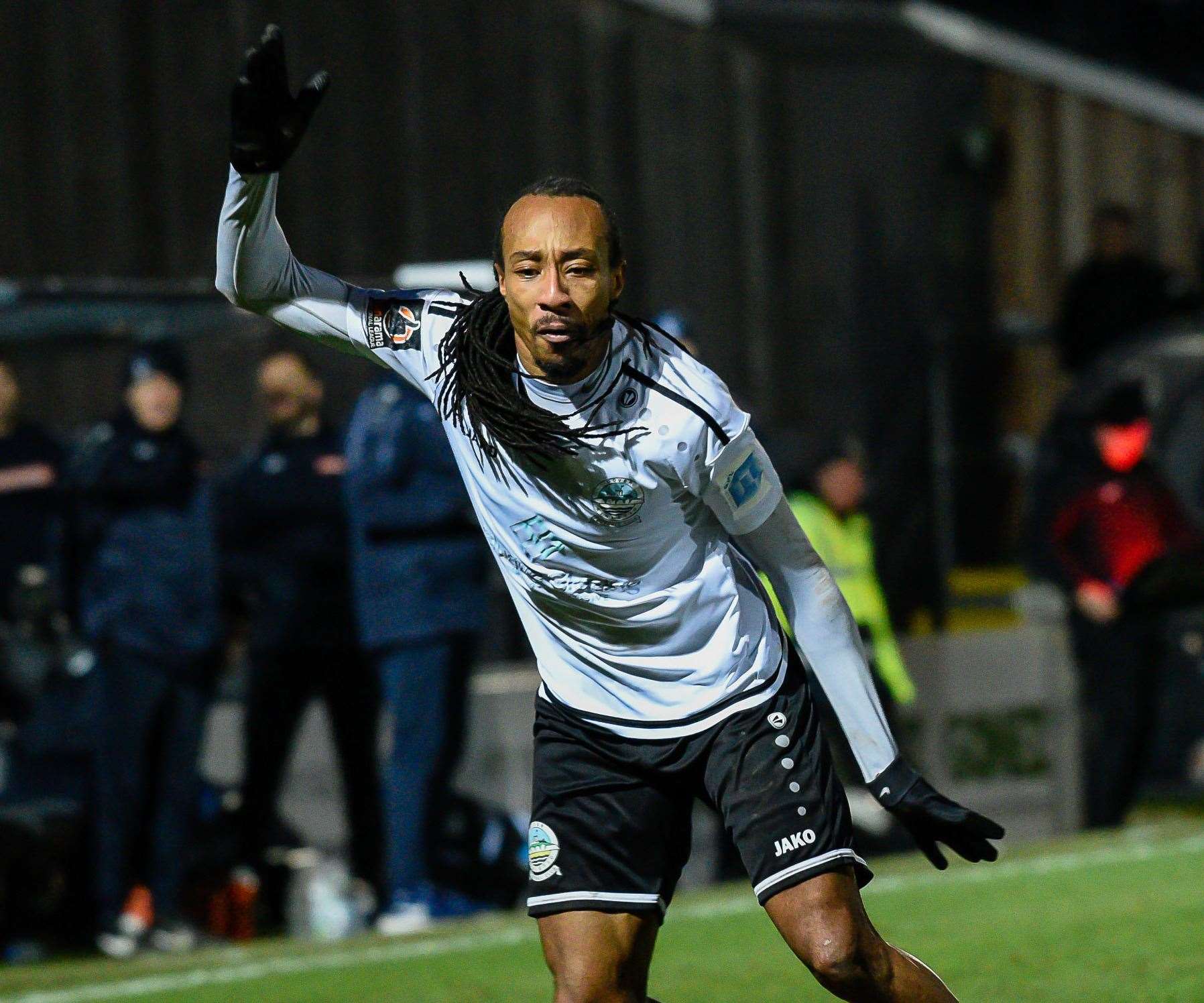 Former Dover winger Ricky Modeste is among the new recruits at Dartford Picture: Alan Langley