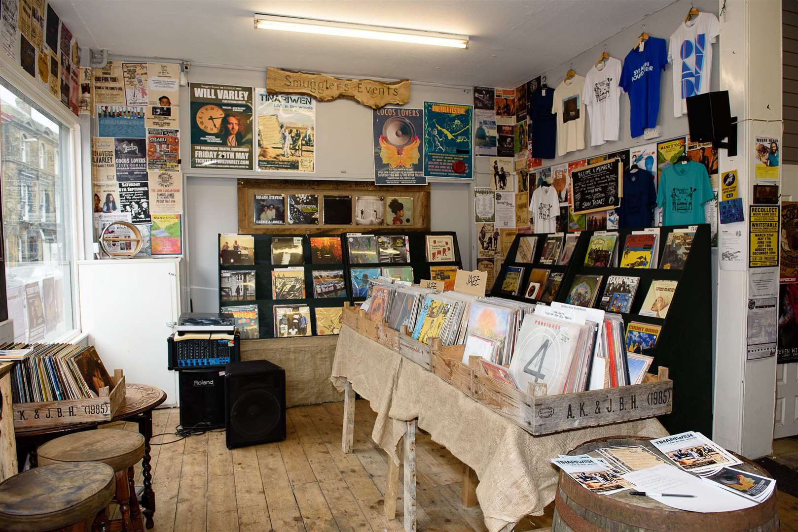 Inside Smugglers Records in King Street, Deal. Picture: Alan Langley