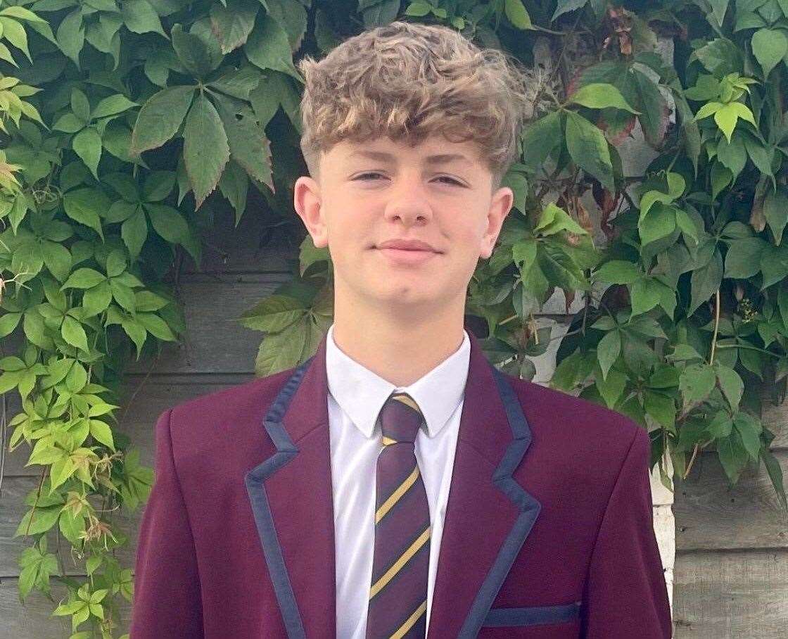 Miles is in Year 9 at Simon Langton Grammar School for Boys in Canterbury. Picture: Susan Luckhurst