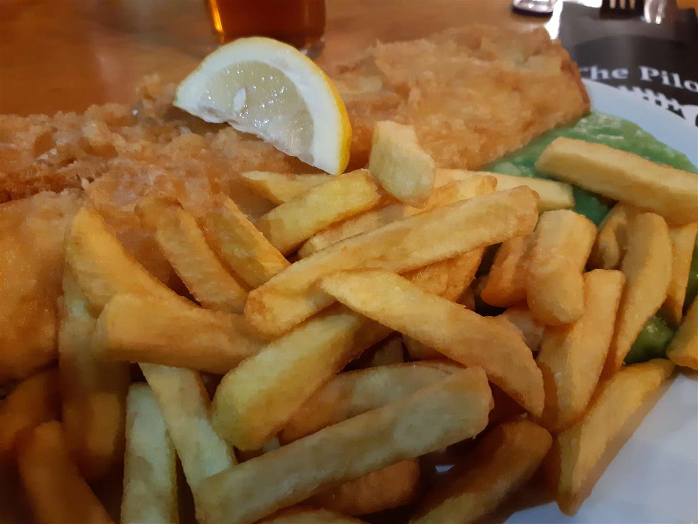 Fish and chips come in generous portions at The Pilot Inn, Dungeness (6775311)