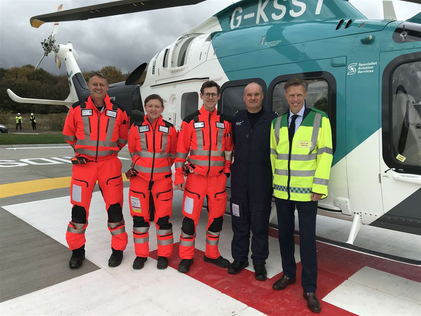 Maidstone Hospital's helipad is now ready to use