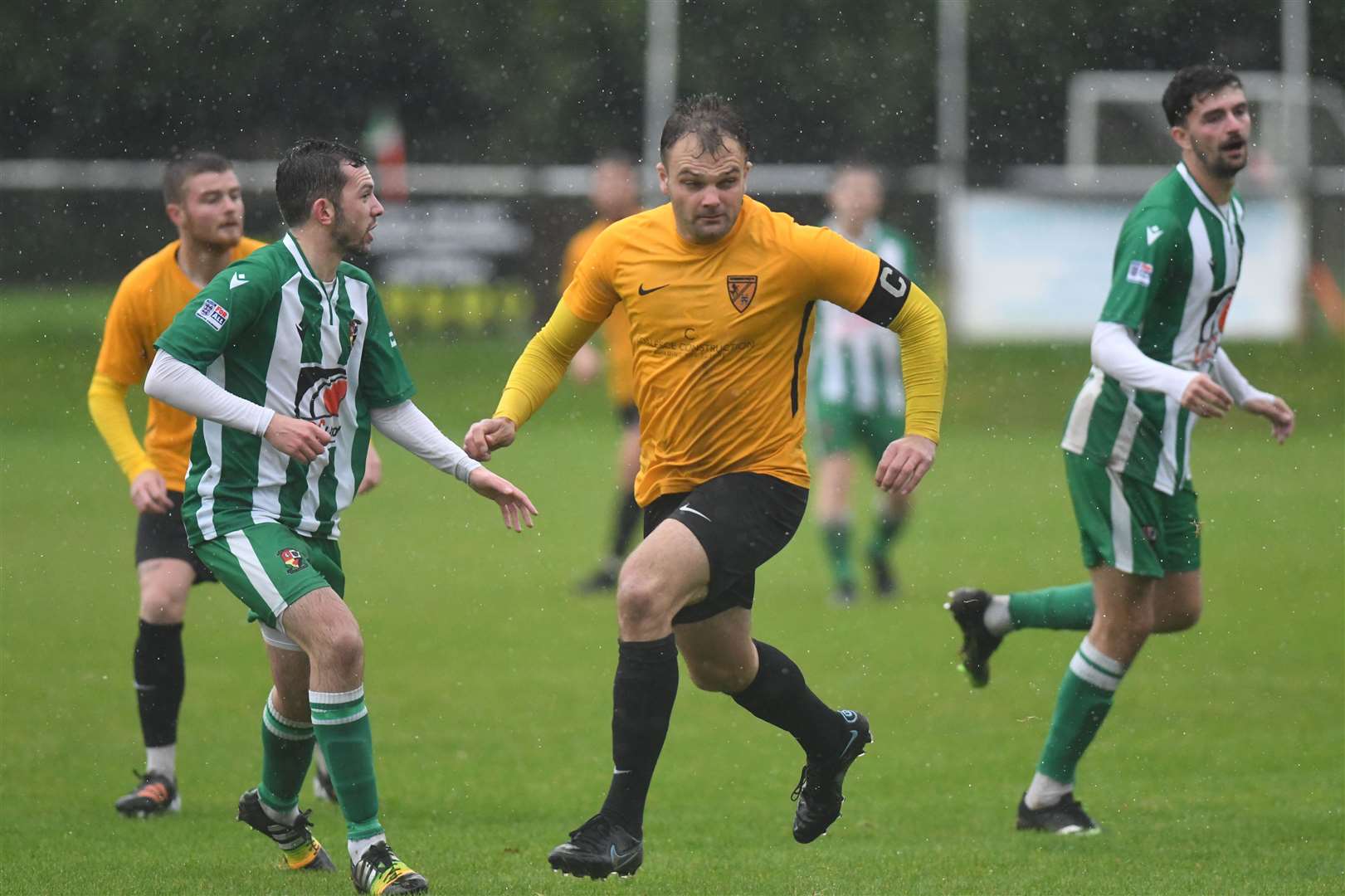 Gary Lockyer in action for Kennington at Rusthall last weekend Picture: Paul Davies
