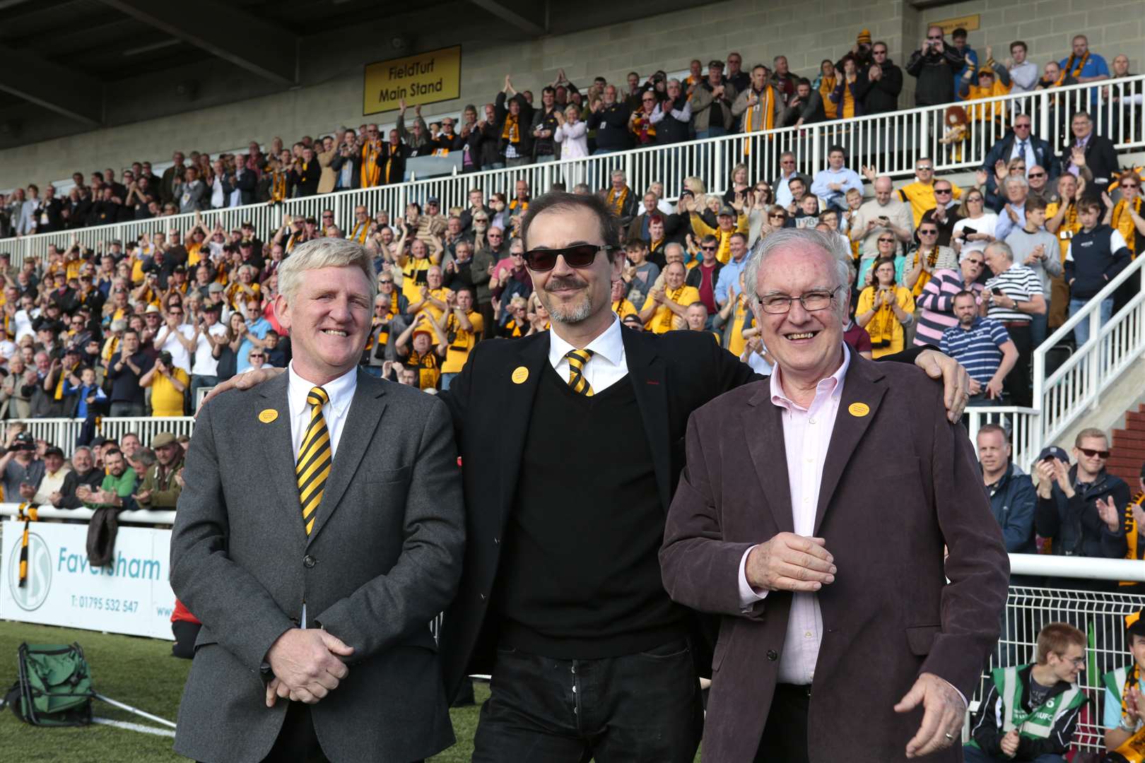Maidstone co-owners Terry Casey and Oliver Ash and chief executive Bill Williams Picture: Martin Apps