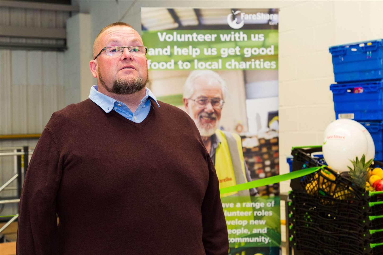 Neil Charlick says his staff are facing "abuse" from people at the food bank