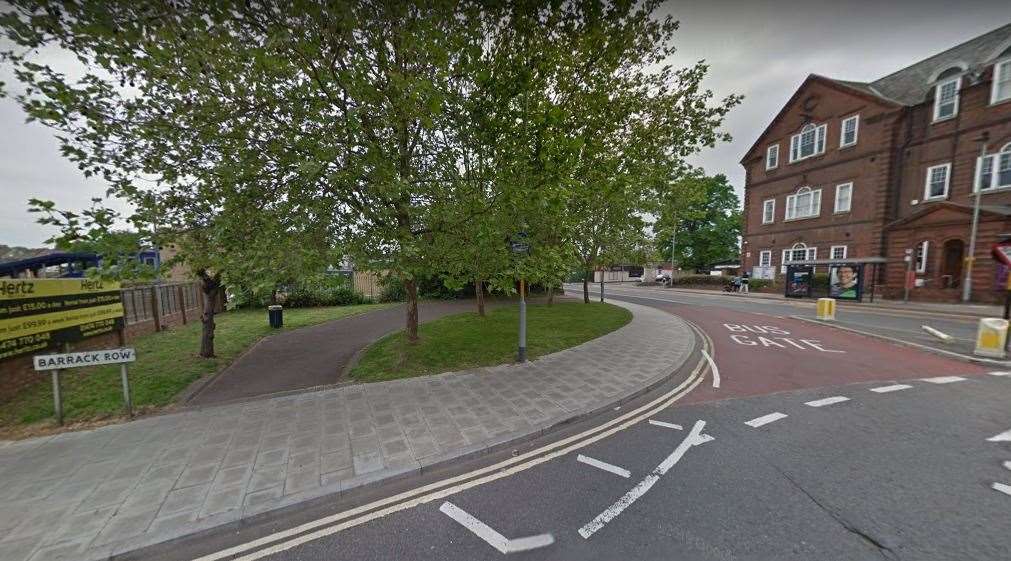 Proposals to name the area of ground at the corner of Barrack Row and Darnley Road in Gravesend in memory of well-known former residents Beryl Martin and Brian 'Bruno' Warner have been put forward. Picture: Google (54343808)