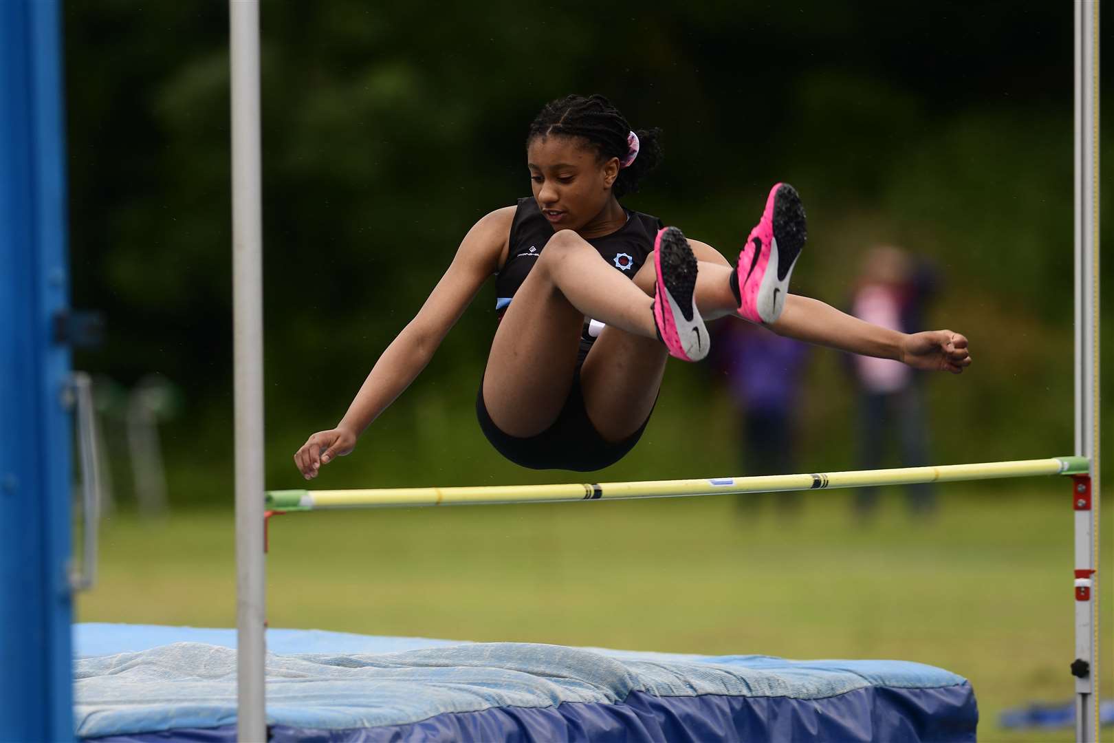 KYAL high jump action at Central Park, Dartford Picture: Barry Goodwin