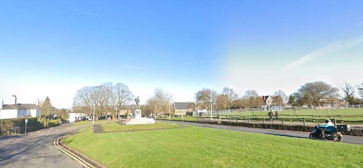 There are plans for pedestrian access to be improved by The War Memorial and changes to turning movements on The Vine. Picture: Google