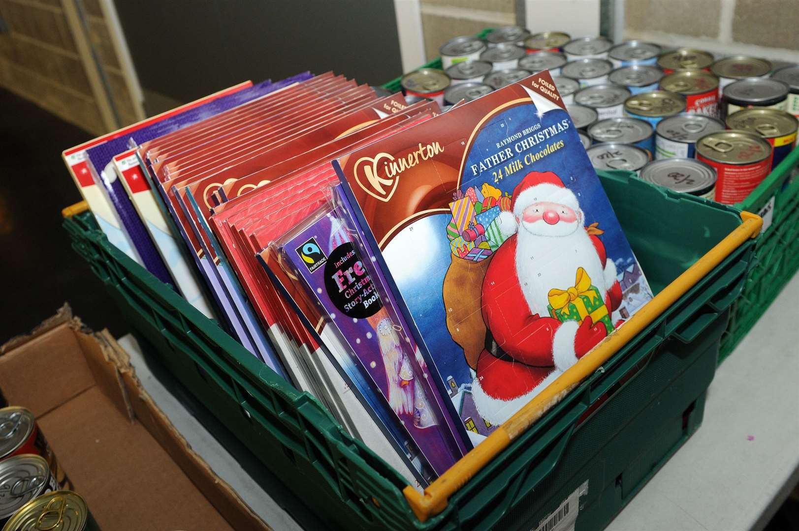 Advent calendars can be a popular addition to food bank donations ahead of December