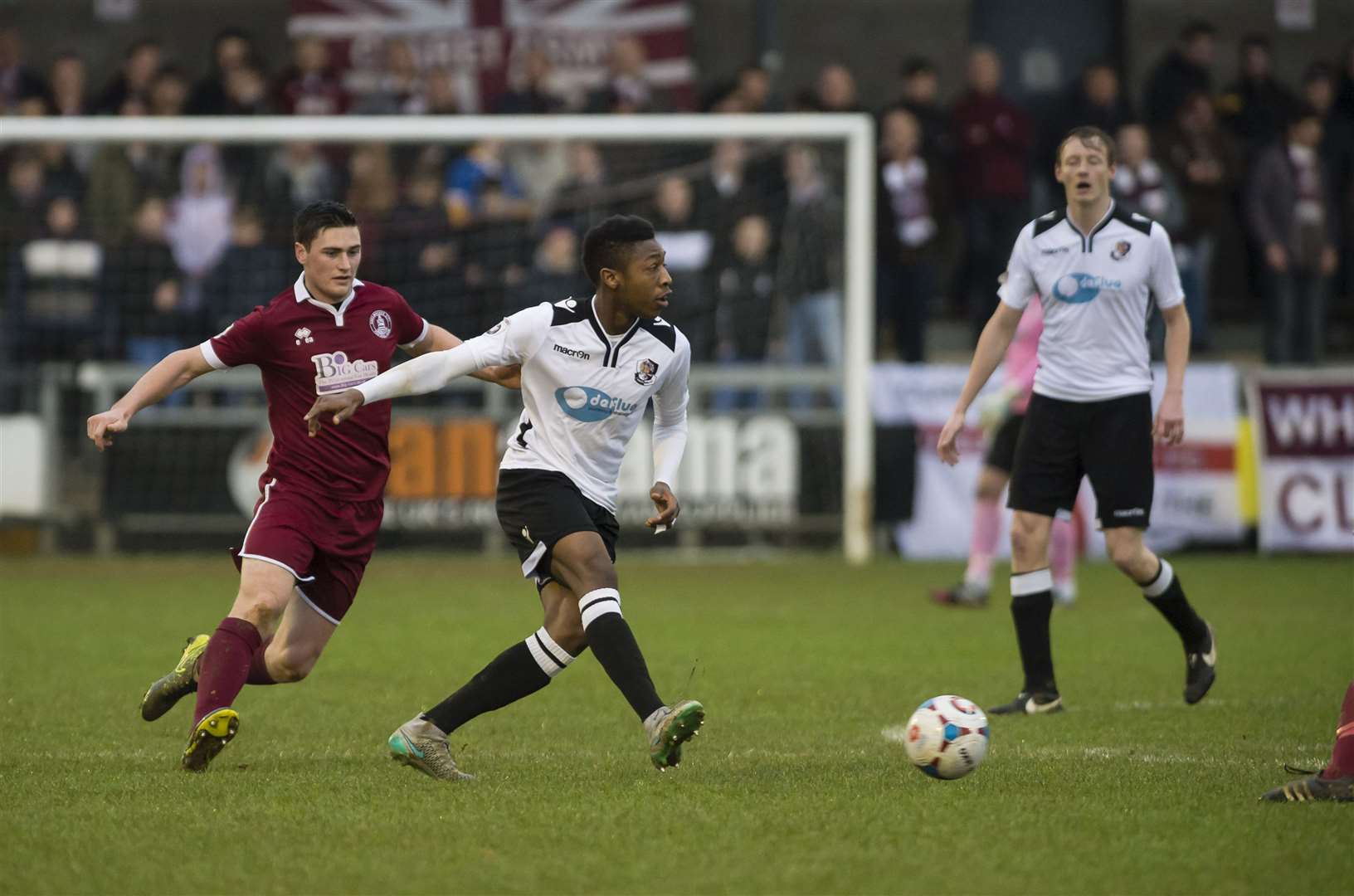 Ebou Adams playing for Dartford before his move to Norwich City Picture: Andy Payton