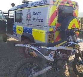 Kent Police used a drone to track down nuisance motorcyclists. Photo: Kent Police (44833905)