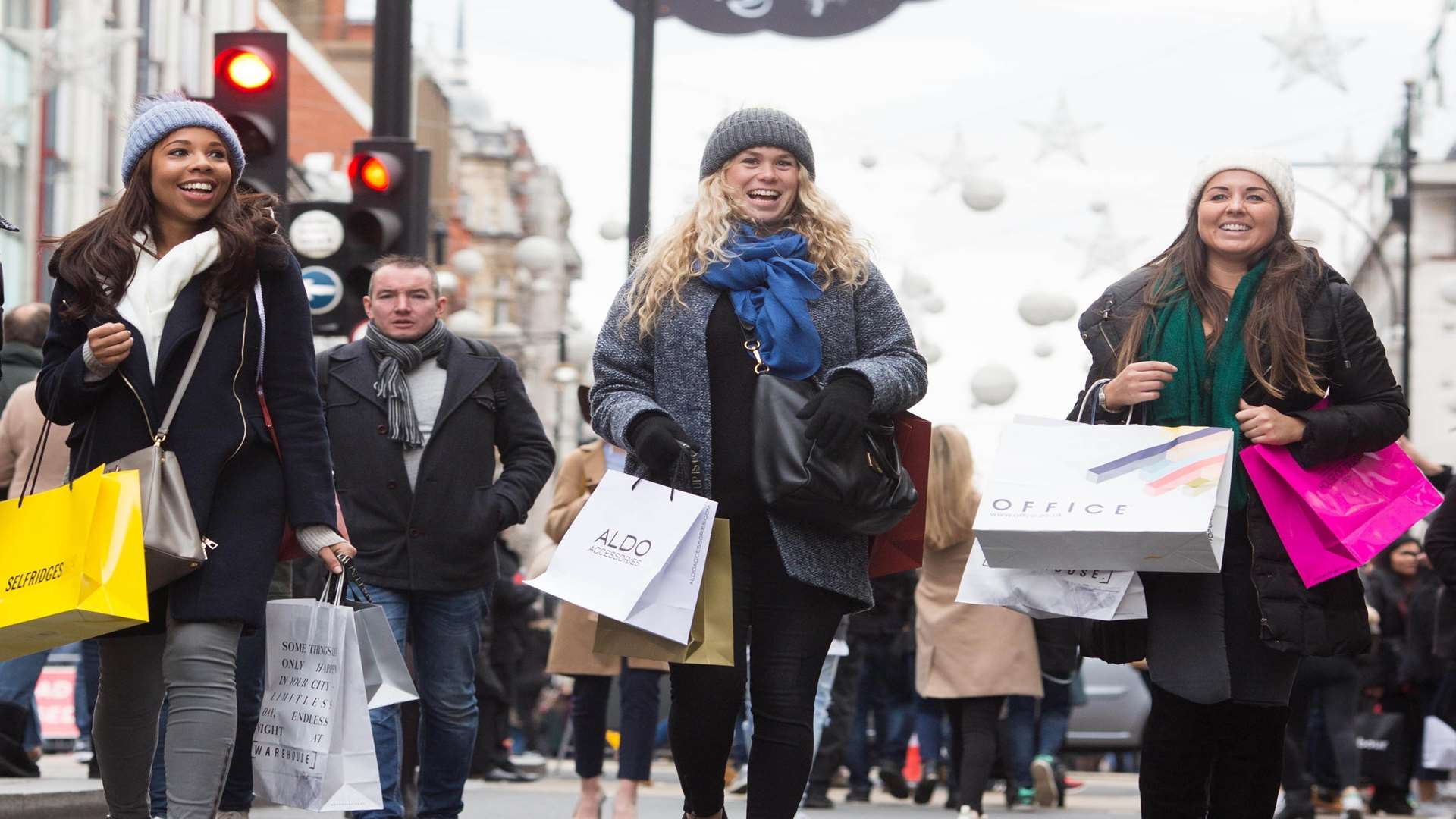 Christmas shopping in Oxford Street Picture: David Parry/PA