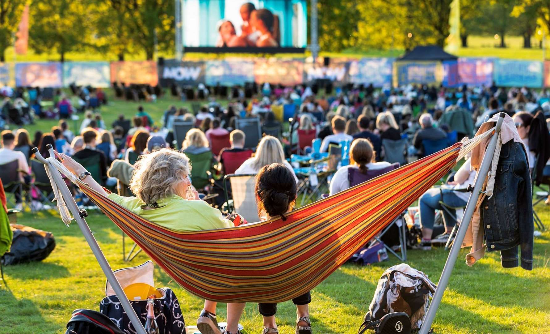 The pop-up screen will be at Cobham Hall in Gravesend for four nights in August. Picture: Adventure Cinema