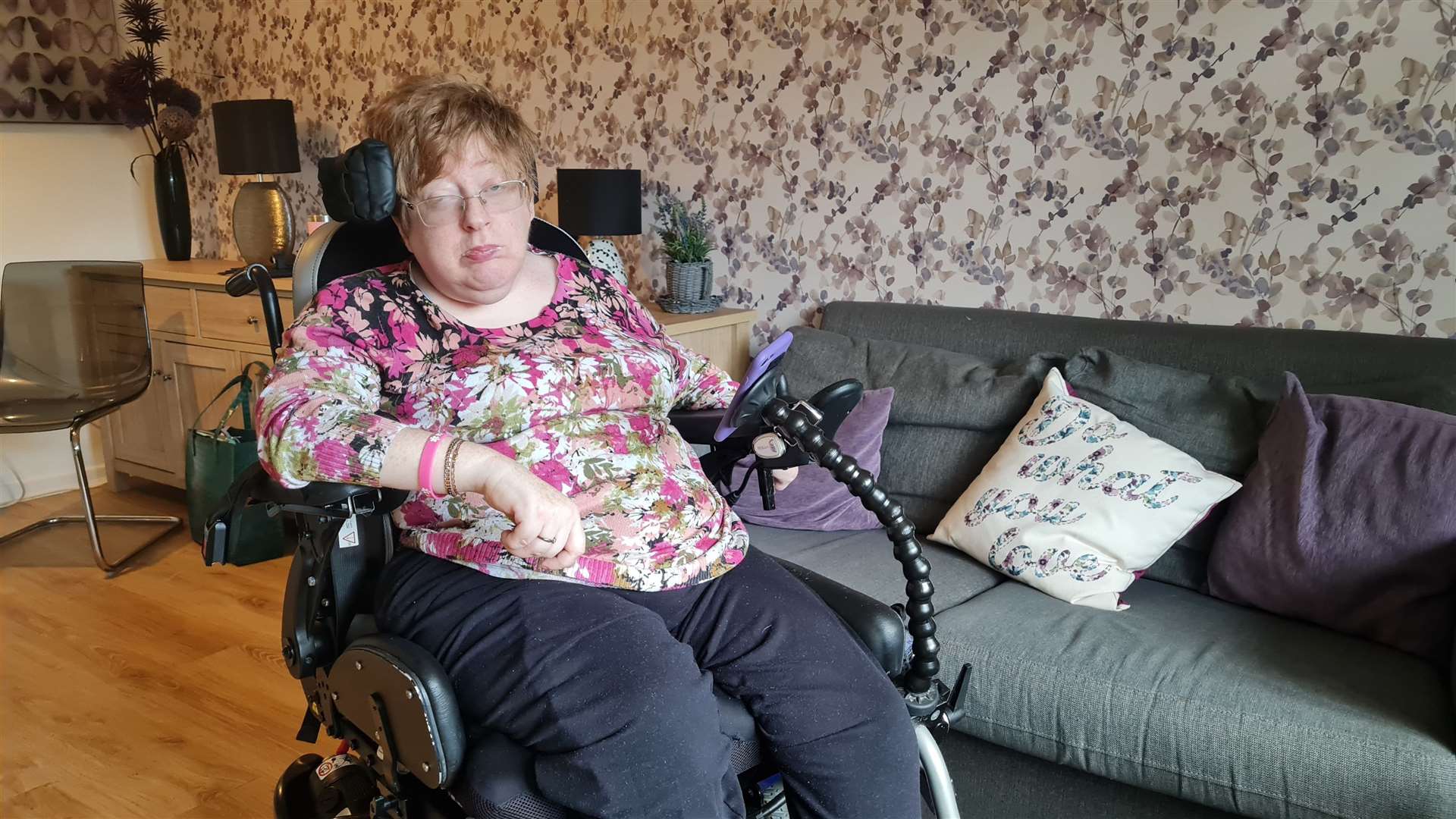 Hannah Tutt, from Canterbury, has cerebral palsy