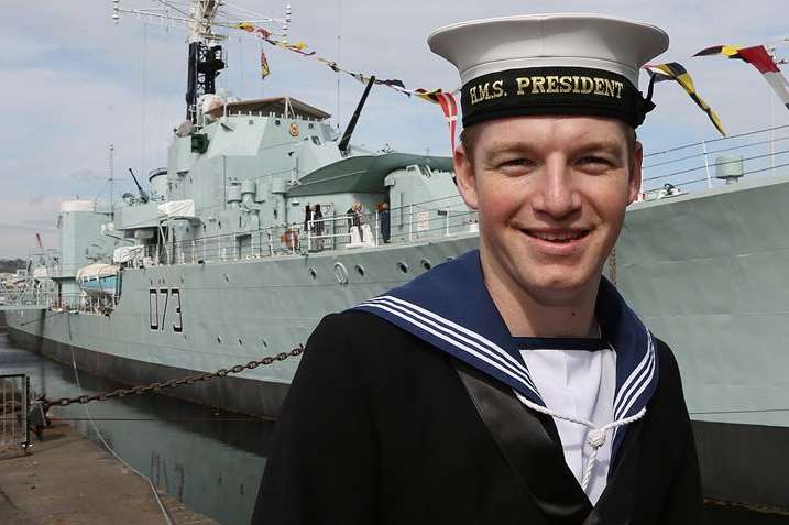 Able Seaman Stephen Baalham, 23, from Sittingbourne