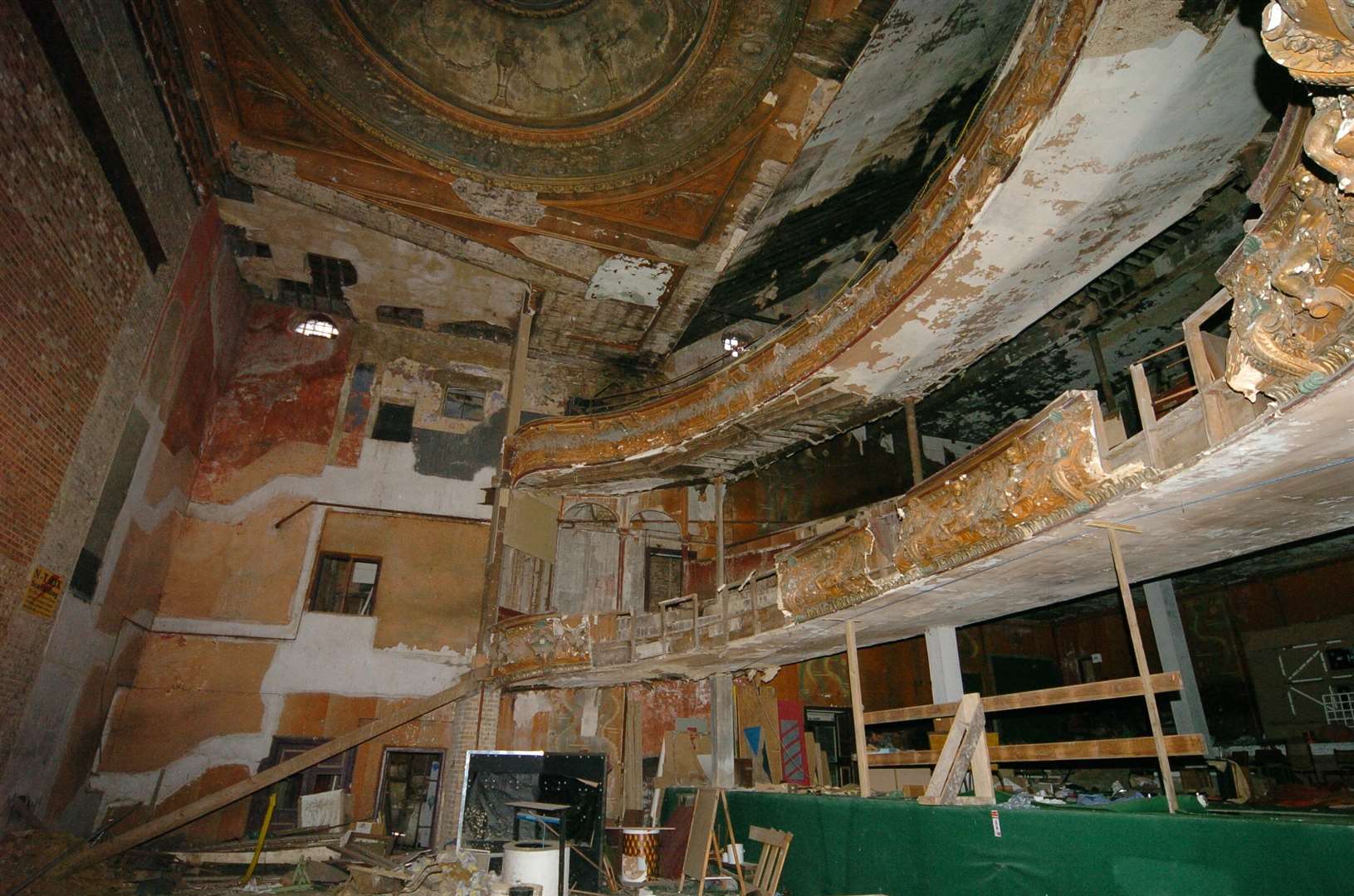 The auditorium, which is now long since demolished, used to hold 3,000 people