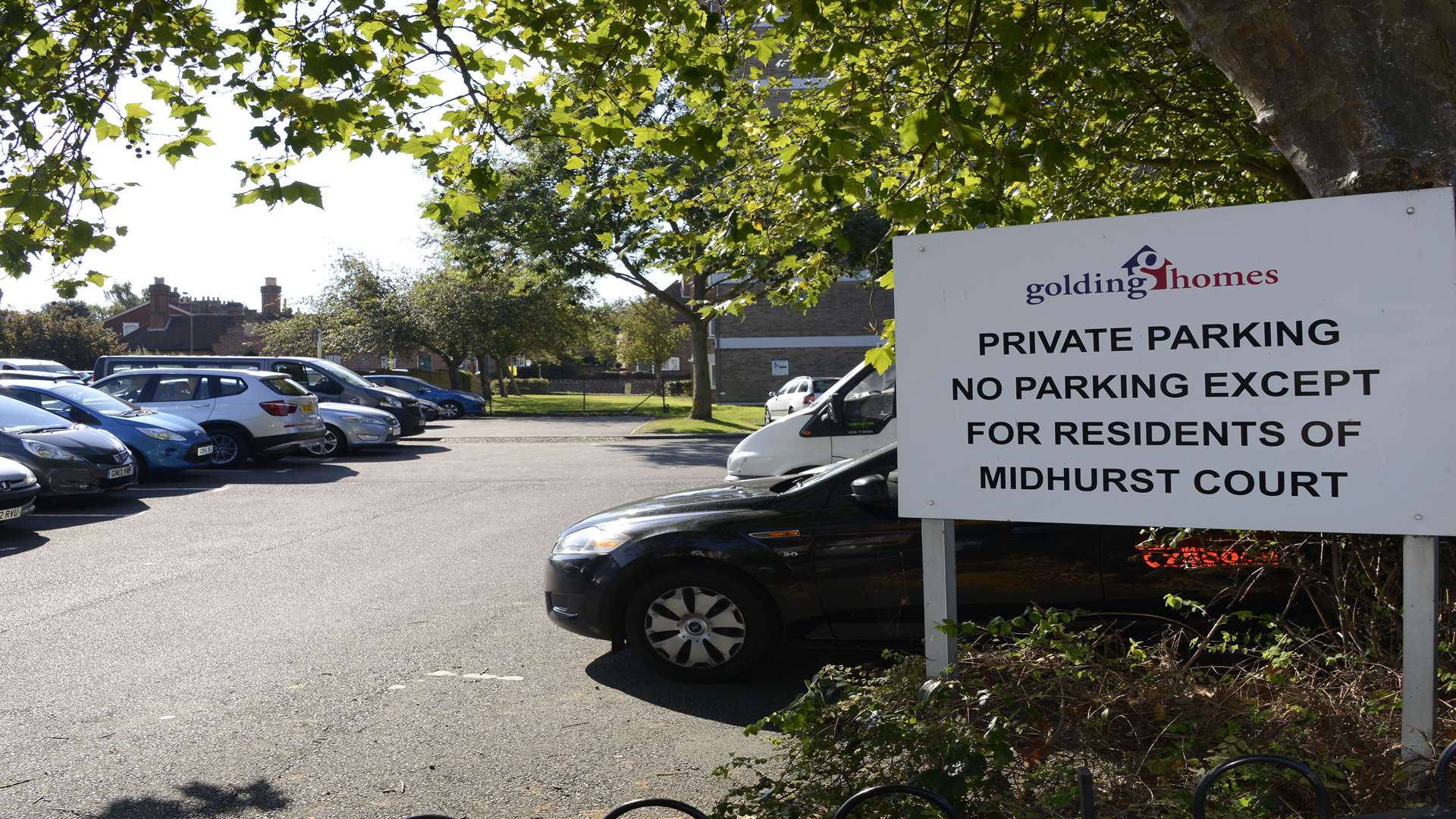 Midhurst Court residents car park