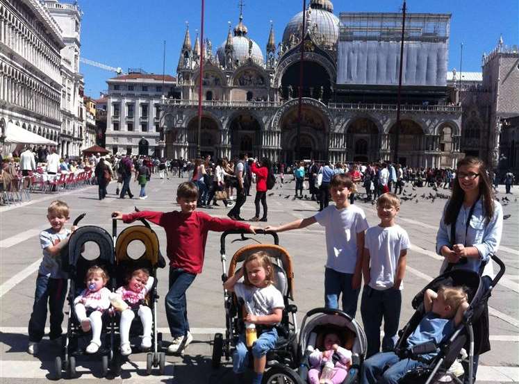 The Sullivans reach St Mark's Square in Venice