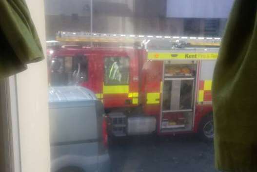 Fire engine at the scene. Pic: Crystal Venus