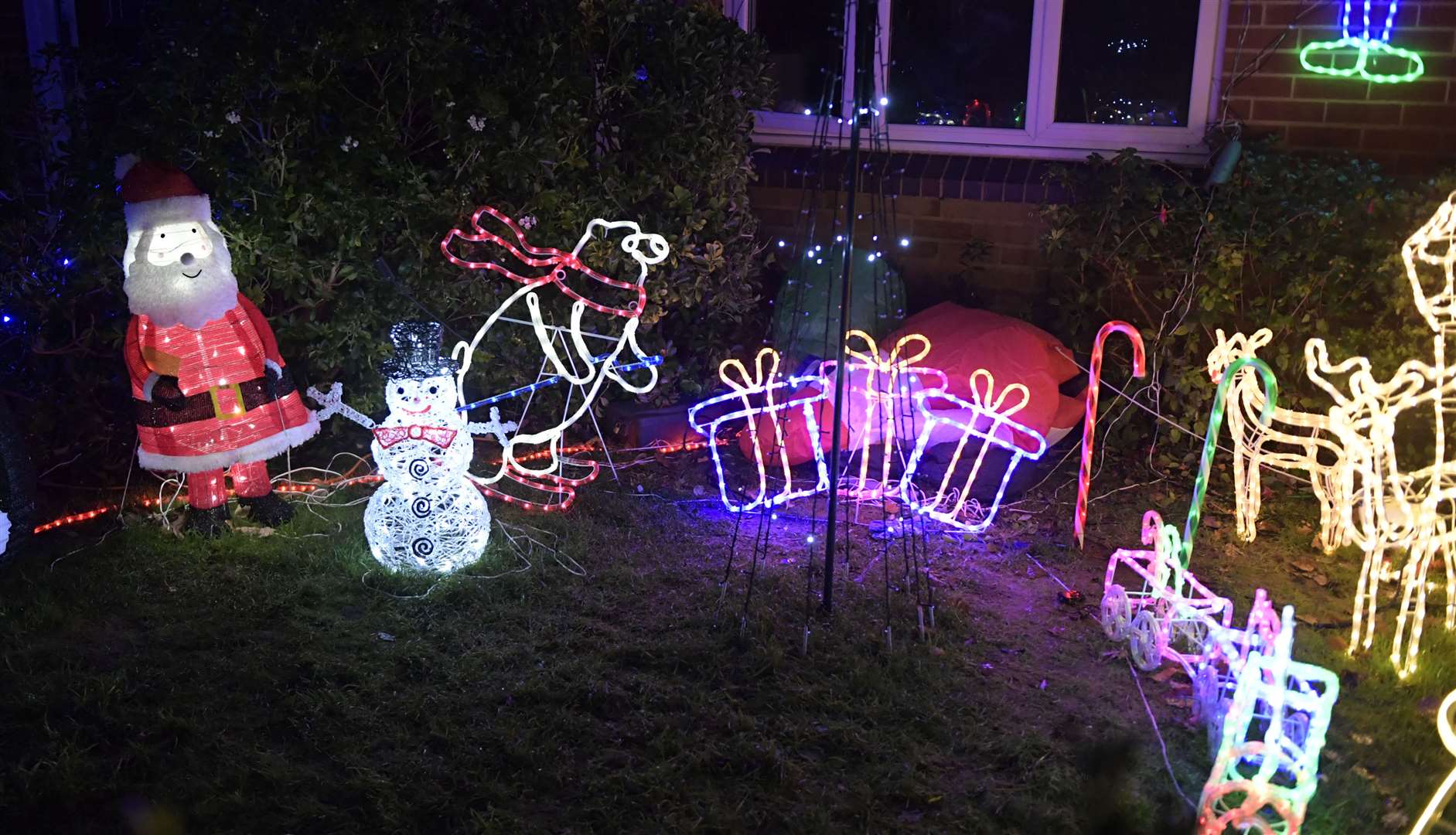 Callum Dunne's Christmas lights display in 2020 Picture: Barry Goodwin