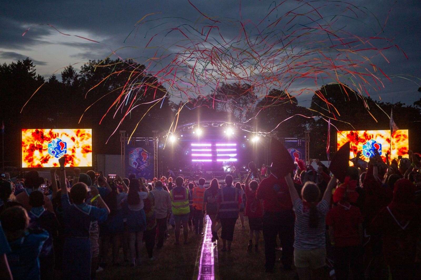 Closing ceremony for the Kent International Scouts Jamboree at Detling. Picture: KIJ