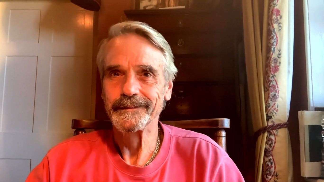 Jeremy Irons is starring in David Ayer's The Bee Keeper. Picture: YouTube for the Isle of Wight Literary Festival