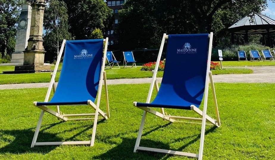 For the events, bespoke deckchairs have been introduced. Picture supplied by Maidstone Borough Council