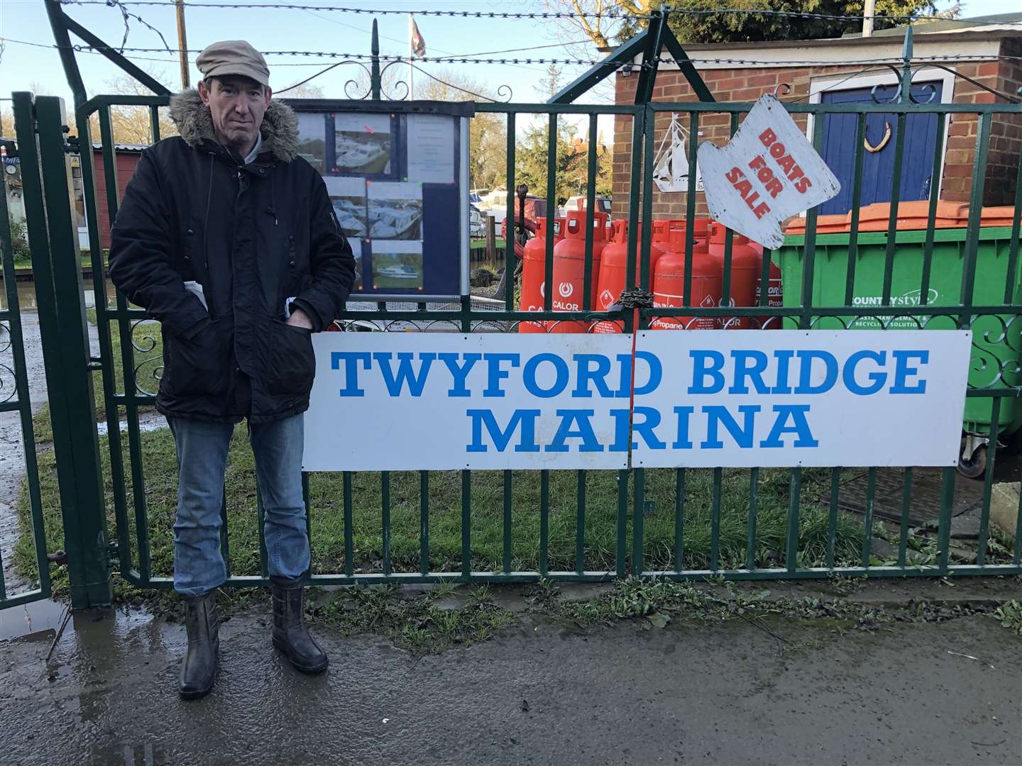 Paul Knibbs was stranded at Twyford Bridge Marina