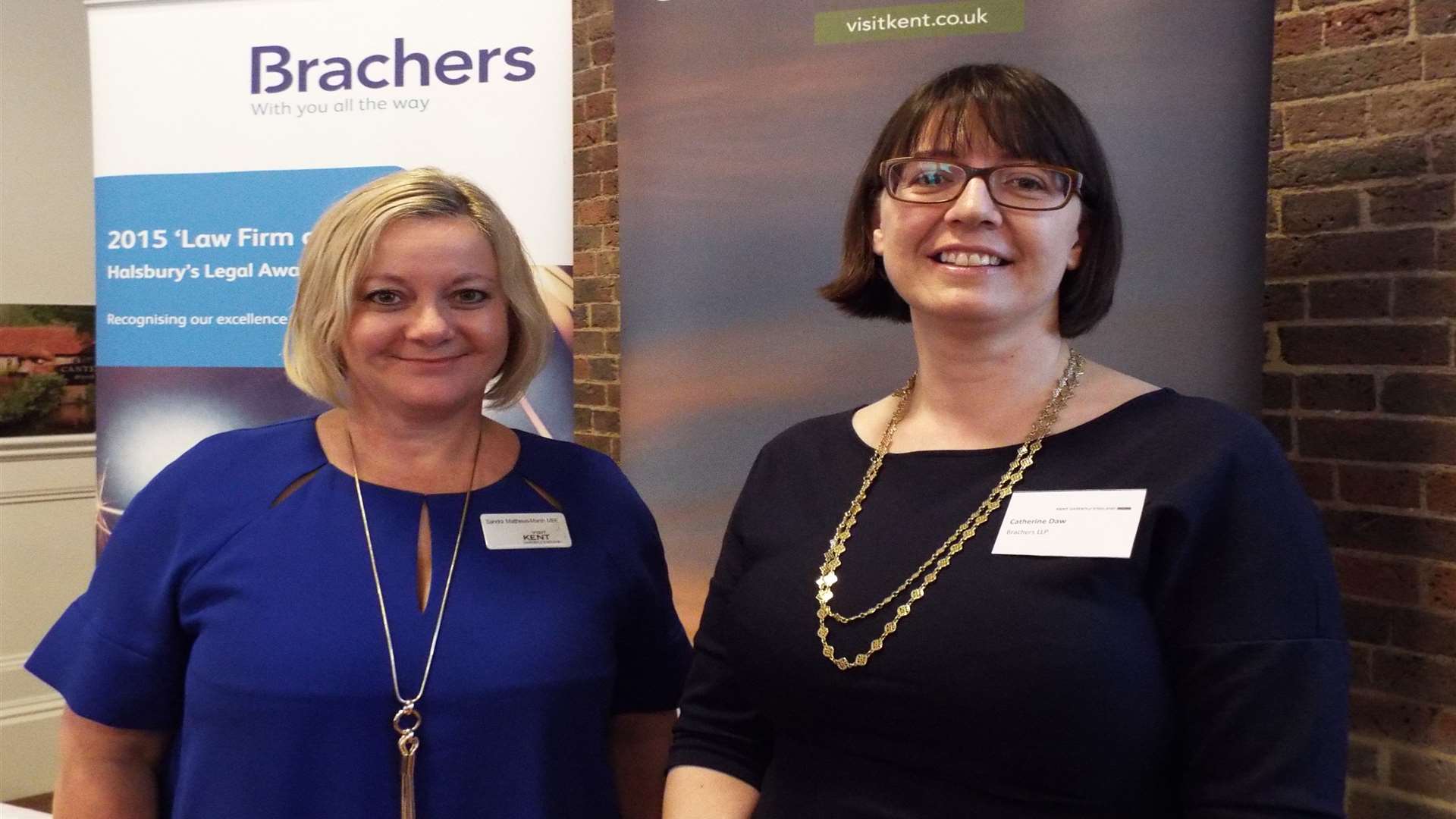 Visit Kent chief executive Sandra Matthews-Marsh, left, and Brachers partner Catherine Daw