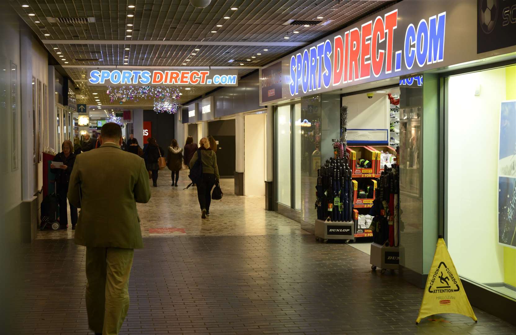 Sports Direct pictured during December 2013 inside the former Chequers Centre. Picture: Martin Apps