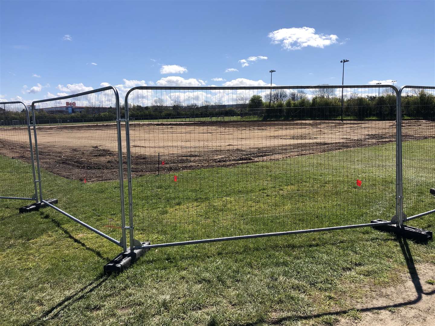 The site of the new £1.3million pitch