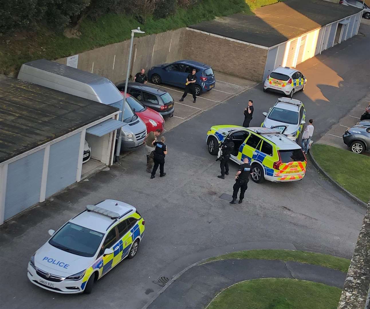 Armed patrols were called to Enbrook Valley. Picture: Jodie Harmer