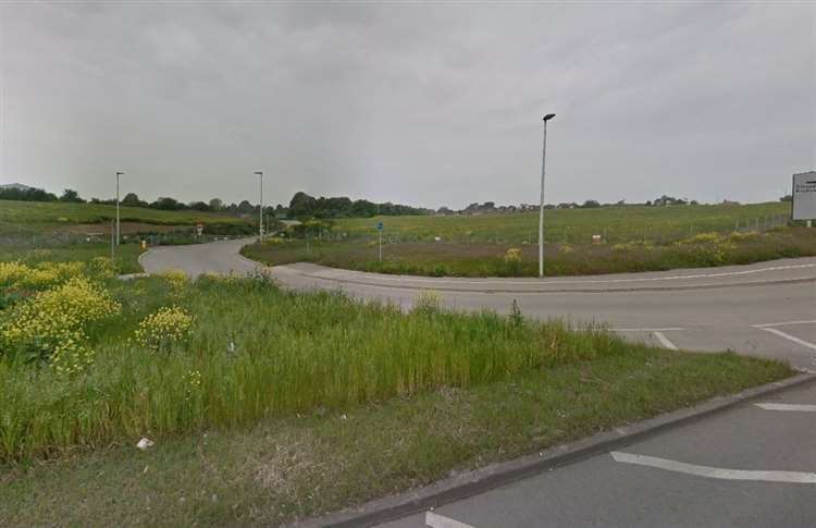 Land where plans for 200 homes and a new school could be built off Parsonage Lane and Berwick Way in Frindsbury. Picture: Google Maps