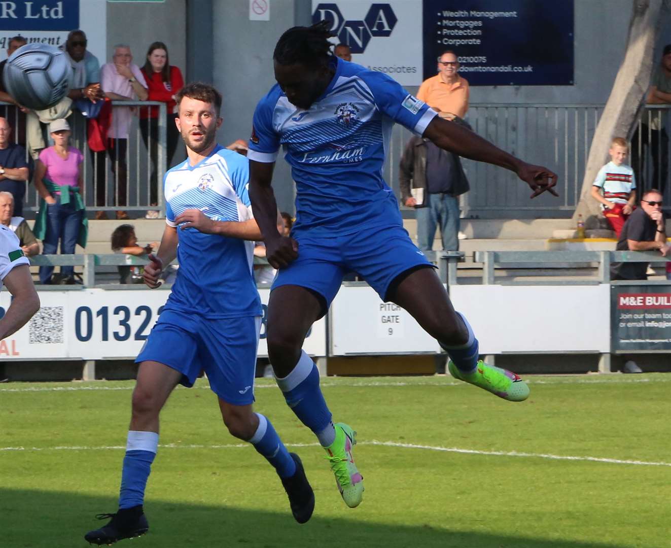 Striker Ibrahim Olutade has agreed to join Folkestone. Picture: David Couldridge