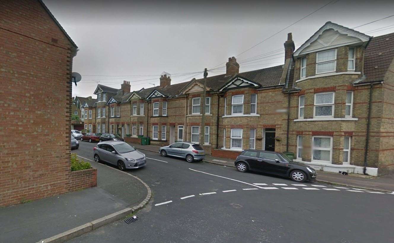 The drugs were seized in Abbott Road, Folkestone. Picture: Google Maps