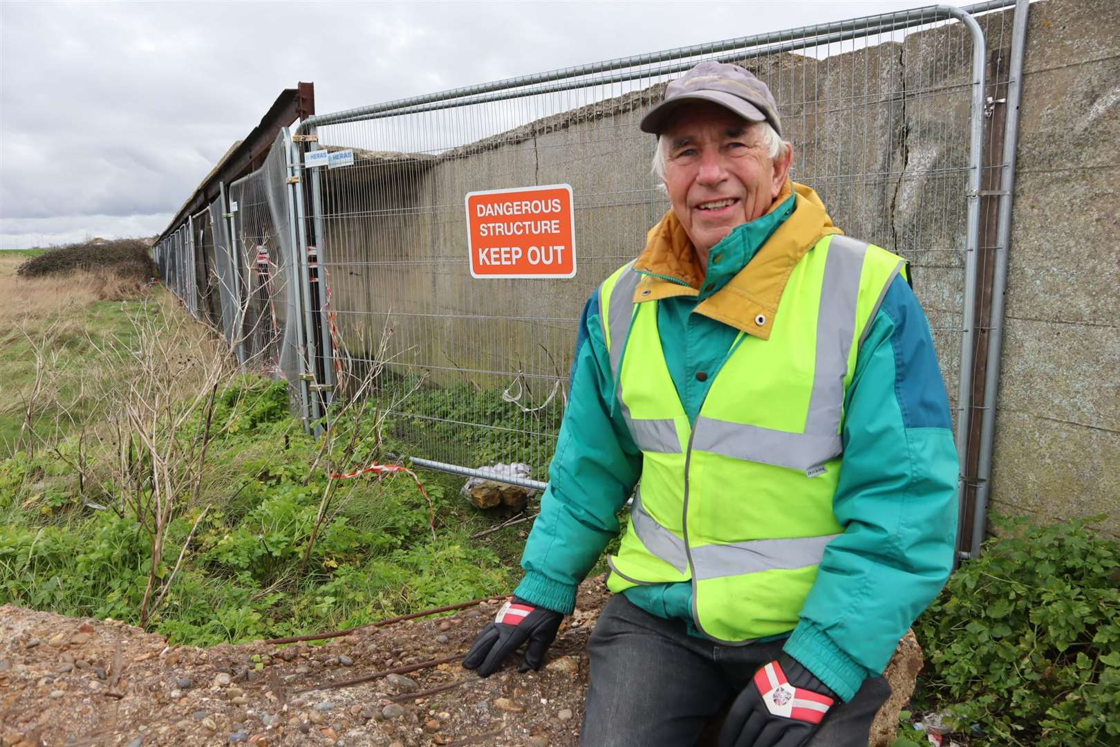 Bernie Watson had plans to build lakeside cabins along the derelict covered way between Sheerness and Minster