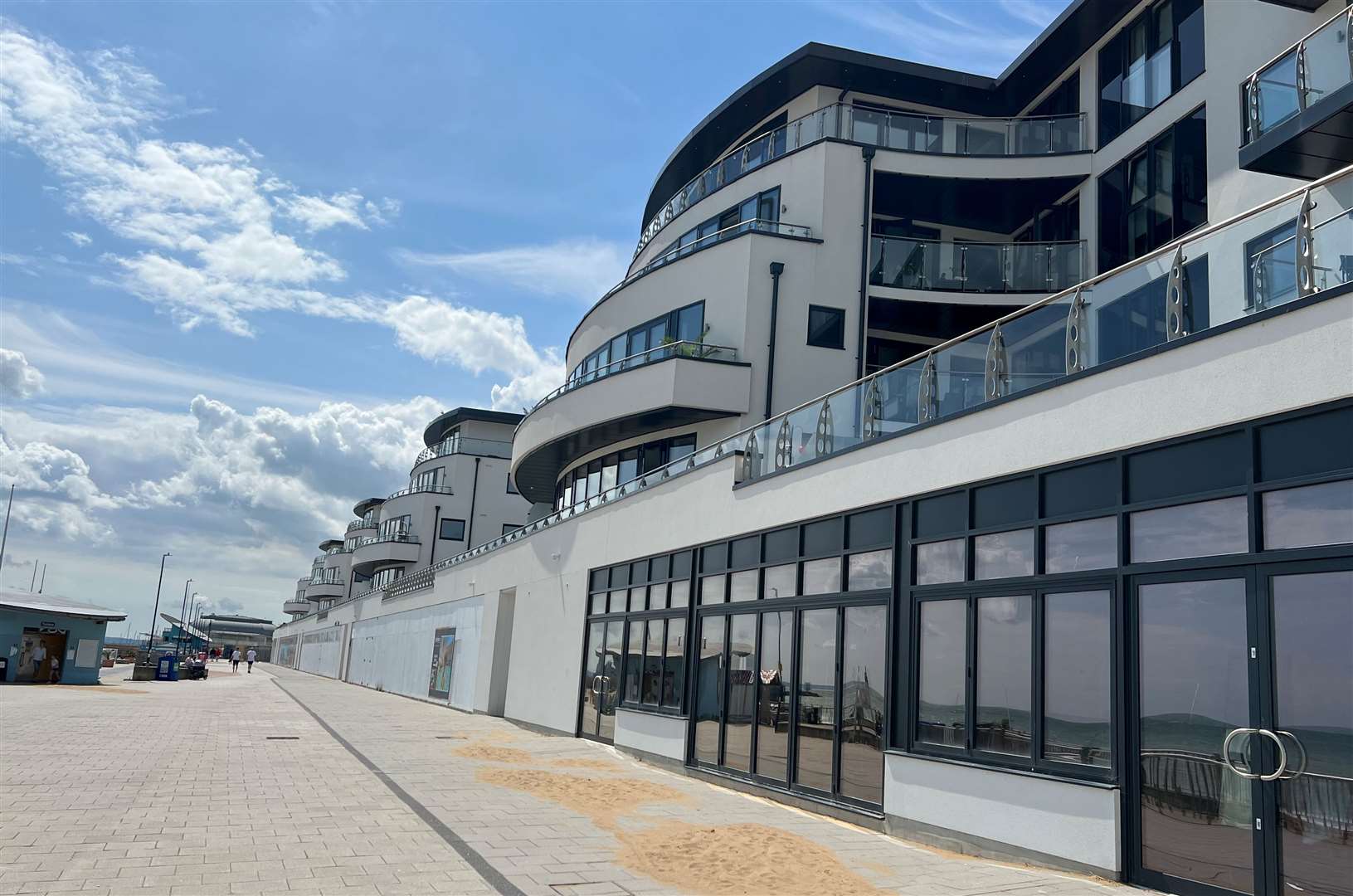 The Royal Sands development will eventually have a string of shops, restaurants and cafes sat below the swanky apartments