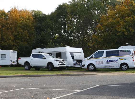 Travellers have set up camp off the M20