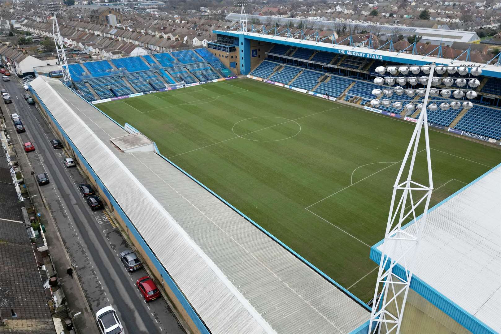 Priestfield stadium, Redfern Avenue, Gillingham, Kent.Picture: Barry Goodwin