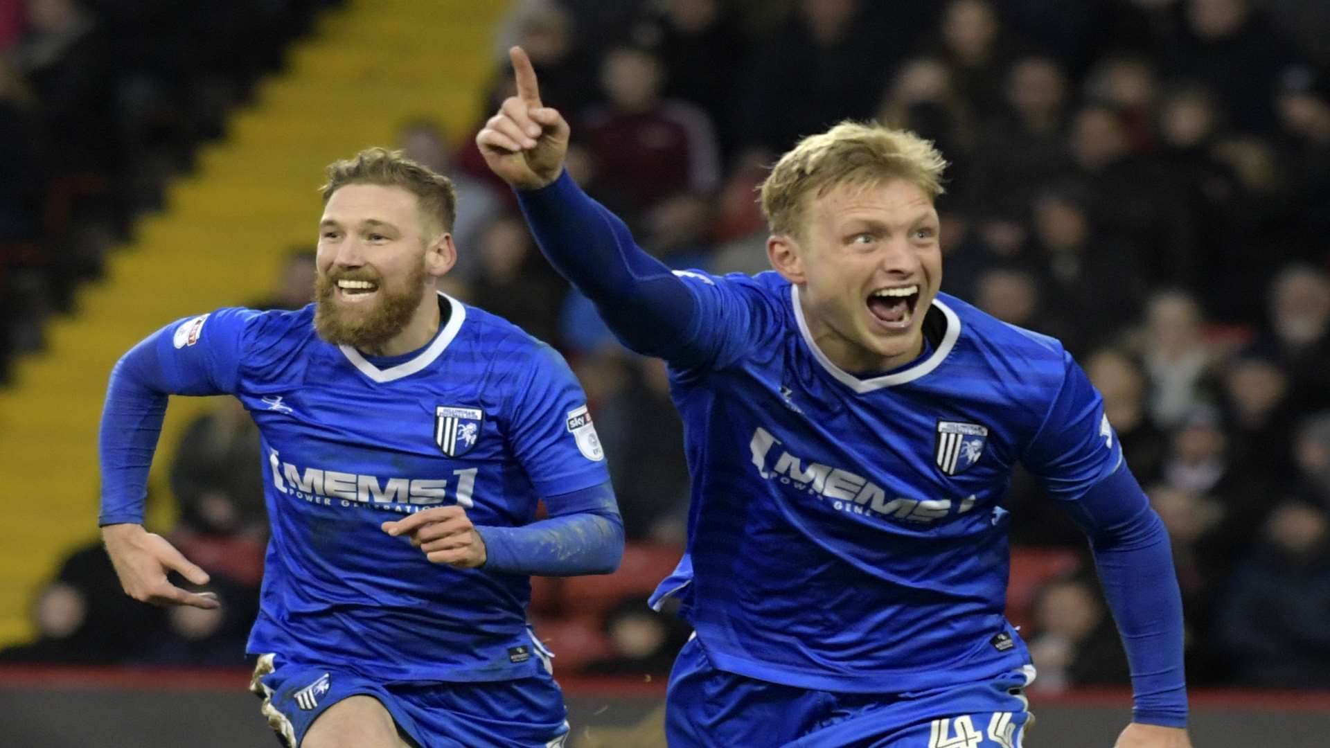 Josh Wright celebrates his second goal against Sheffield United Picture: Barry Goodwin