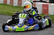 from Dartford, at the Kartmasters event in Lincolnshire where he finished second.