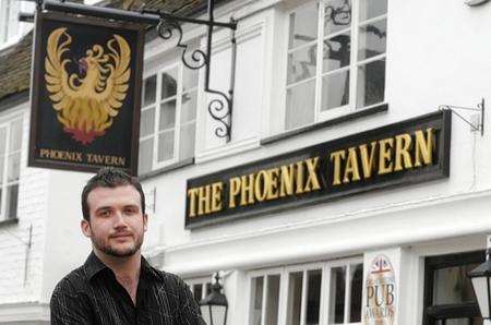Michael Peters, manager of the Pheonix Tavern, Faversham, who's been told not to hold a 'Public Hanging' for charity.