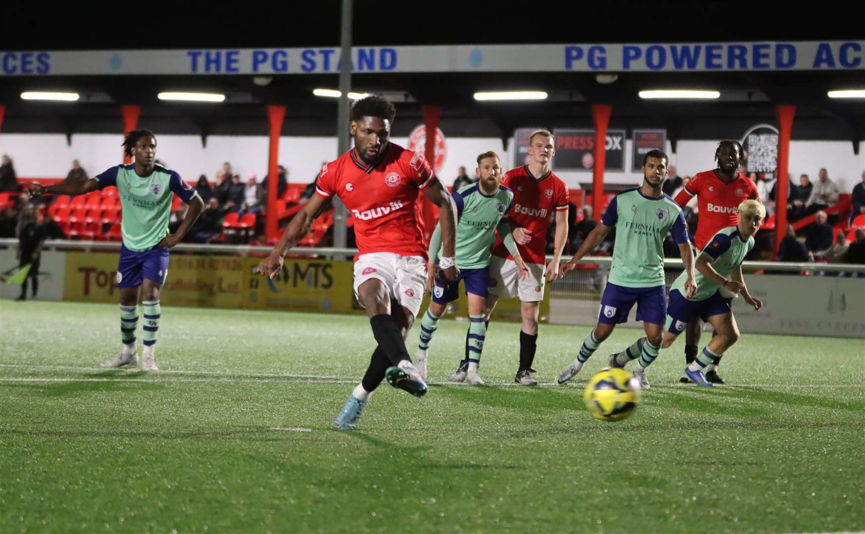 Ashley Nzala scored the third in a 3-1 win from the penalty spot Picture: Max English