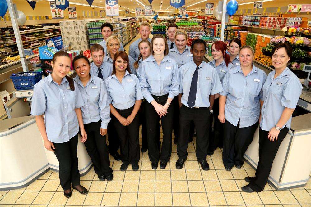 Aldi Gravesend store staff