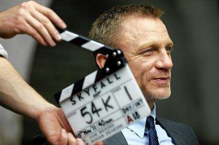 Daniel Craig stars as James Bond on the set of Metro-Goldwyn Mayer Pictures/Columbia Pictures/EON Productions' action adventure Skyfall