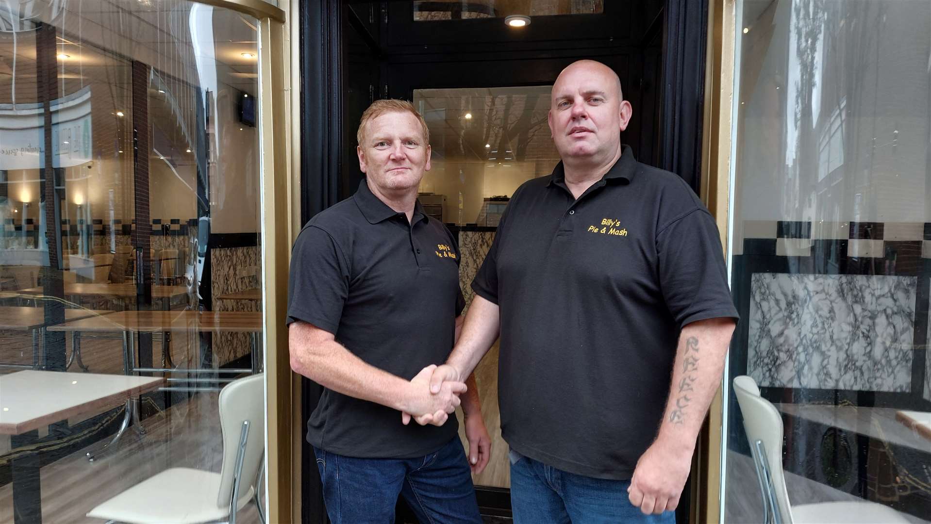 Ryan Vickers and Billy Haynes are opening Billy's Pie and Mash in North Street