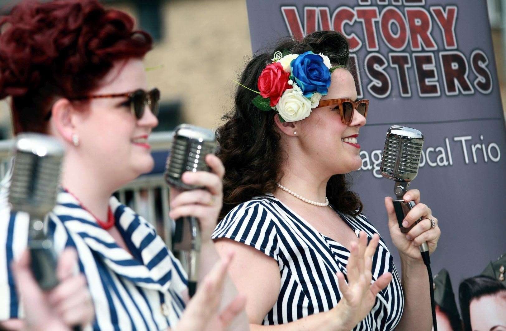The Victory Sisters sang classic songs from the 1930s and 1940s. Picture: Cohesion Plus