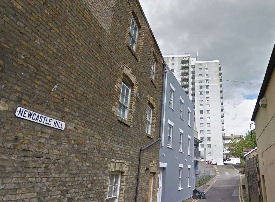 The incident happened in Newcastle Hill, Ramsgate. Stock picture: Google Street View