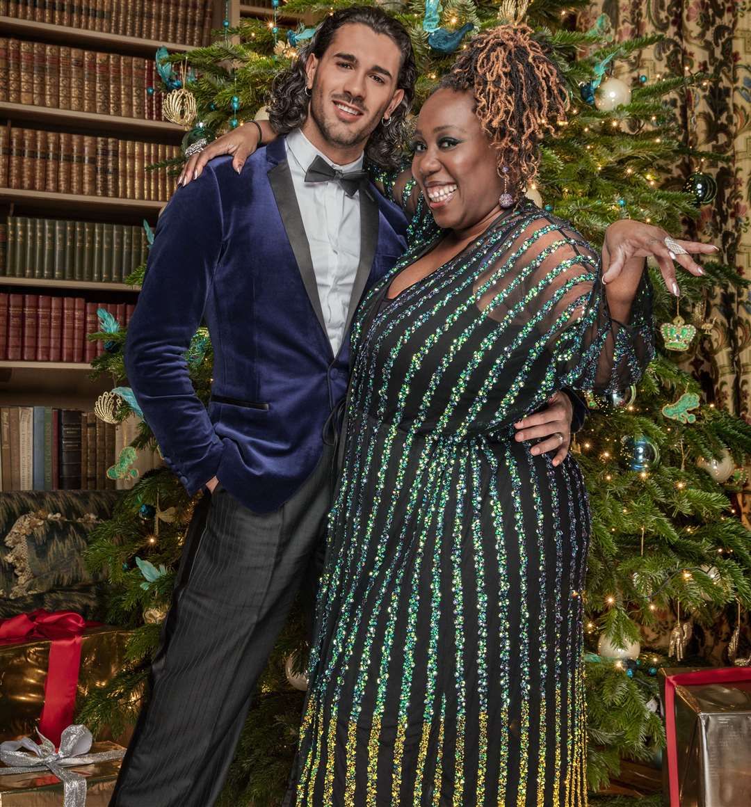 Chizzy Akudolu with partner Graziano Di Prima, who will star in the Strictly Come Dancing Christmas Special